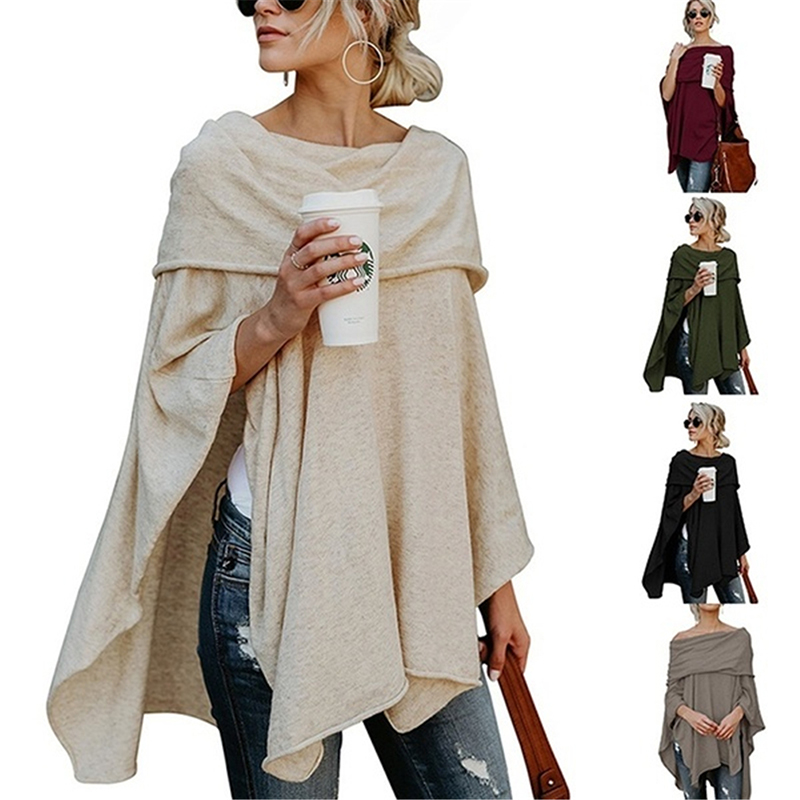 T Shirt Women Solid Long Sleeve Irregular Shirts Loose Pullover Tops Casual Asymmetrial Hem T Shirt For Lady Female T-shirt