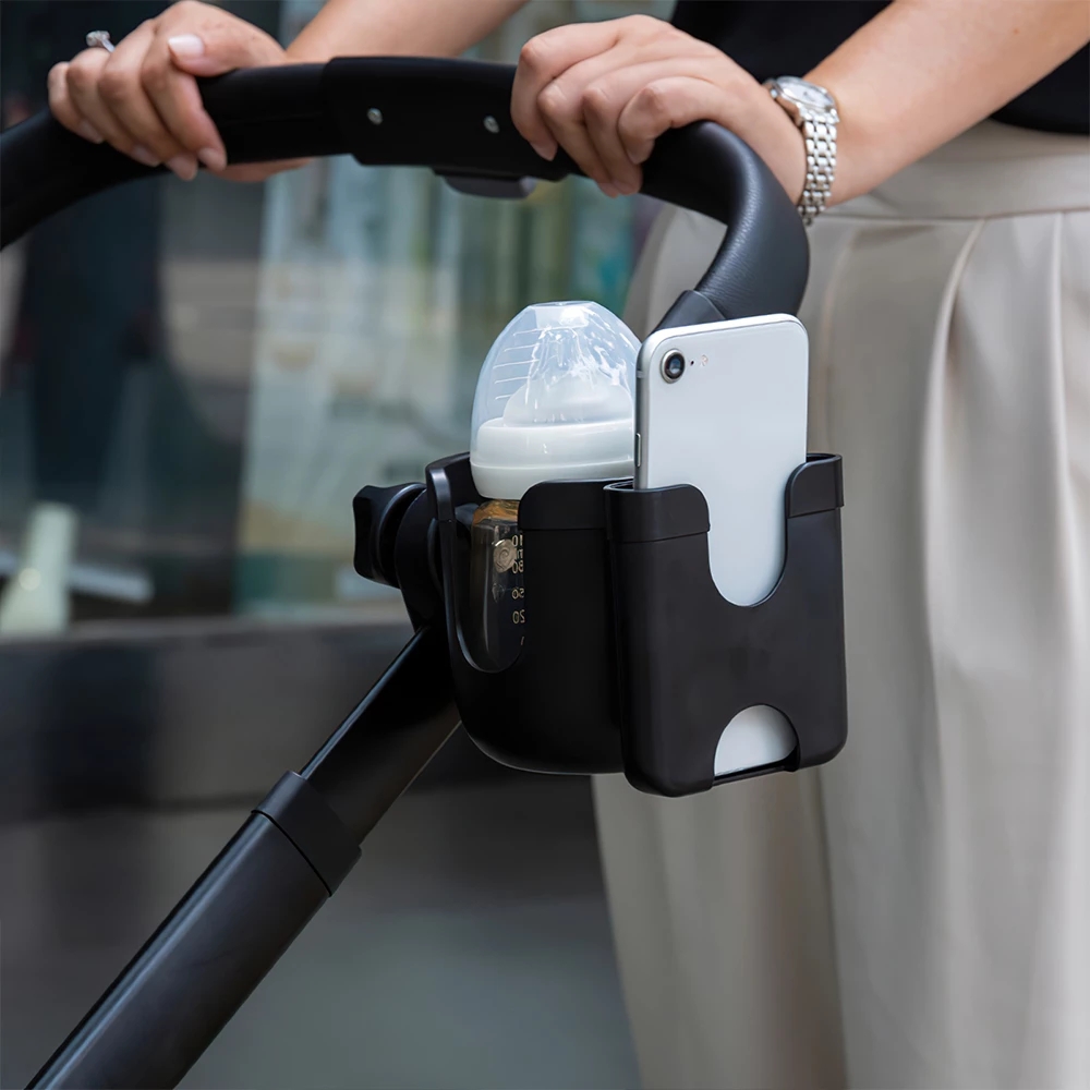 Stroller Cup Holder Baby Bottle Holder Universal Phone Cup Bike Electric Vehicle Knob Kettle Rack Clip Baby Stroller Accessories