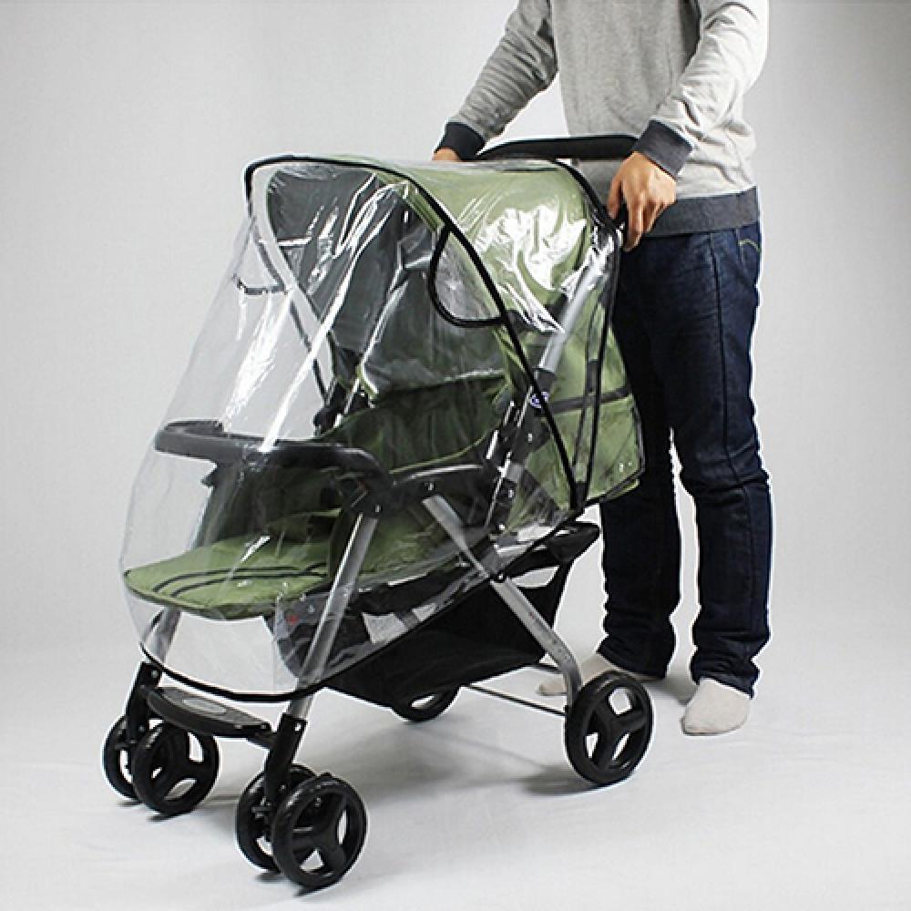 Universal Waterproof Rain Wind Dust Shield-Cover Baby Pushchair Pram Rain Covers Transparent for Stroller Accessories 1 Pcs