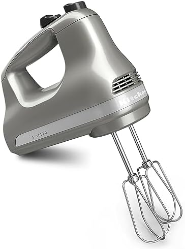 KitchenAid 5-Speed Ultra Power Hand Mixer - KHM512, Contour Silver