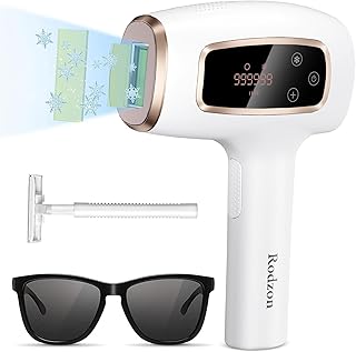 Ipl Laser Hair Removal ，Hair Removal Device with Painless Care Function for Women ，IPL Hair Remover for Facial Armpits Legs Arms Bikini Line (Purple) (White)