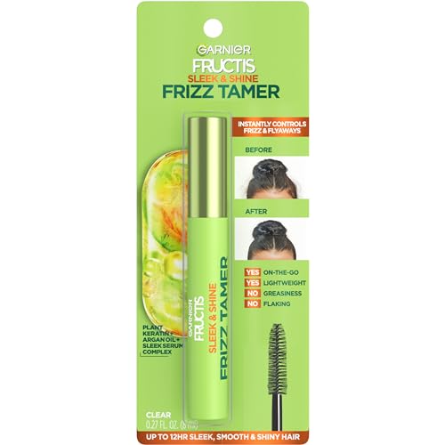 Garnier Fructis Sleek & Shine Frizz Tamer Slicking Hair Serum Wand for Frizz and Flyaways, 0.27 Fl Oz