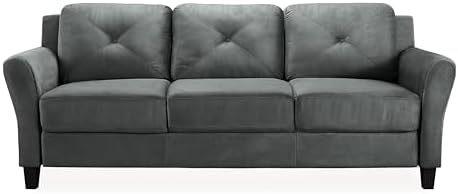 Lifestyle Solutions Harrington Sofa in Grey, Dark Grey
