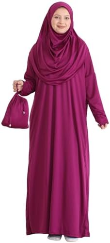 Prien Muslim Dress For Women With Hijab, Abaya, Instant Prayer Clothes Set, Islamic Wear, Dubai Kaftan Jilbab Burqa