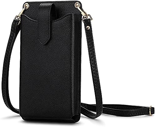 Peacocktion Small Crossbody Cell Phone Purse for Women, Lightweight Mini Shoulder Bag Wallet with Credit Card Slots