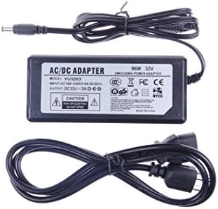 NOYITO AC to DC 100-240V to 32V 3A 96W 50 60 Hz Power Supply Adapter Transformers Interface 5.5 x 2.5 2.1 mm Suitable for Security Equipment LCD LED lighting Communications Equipment